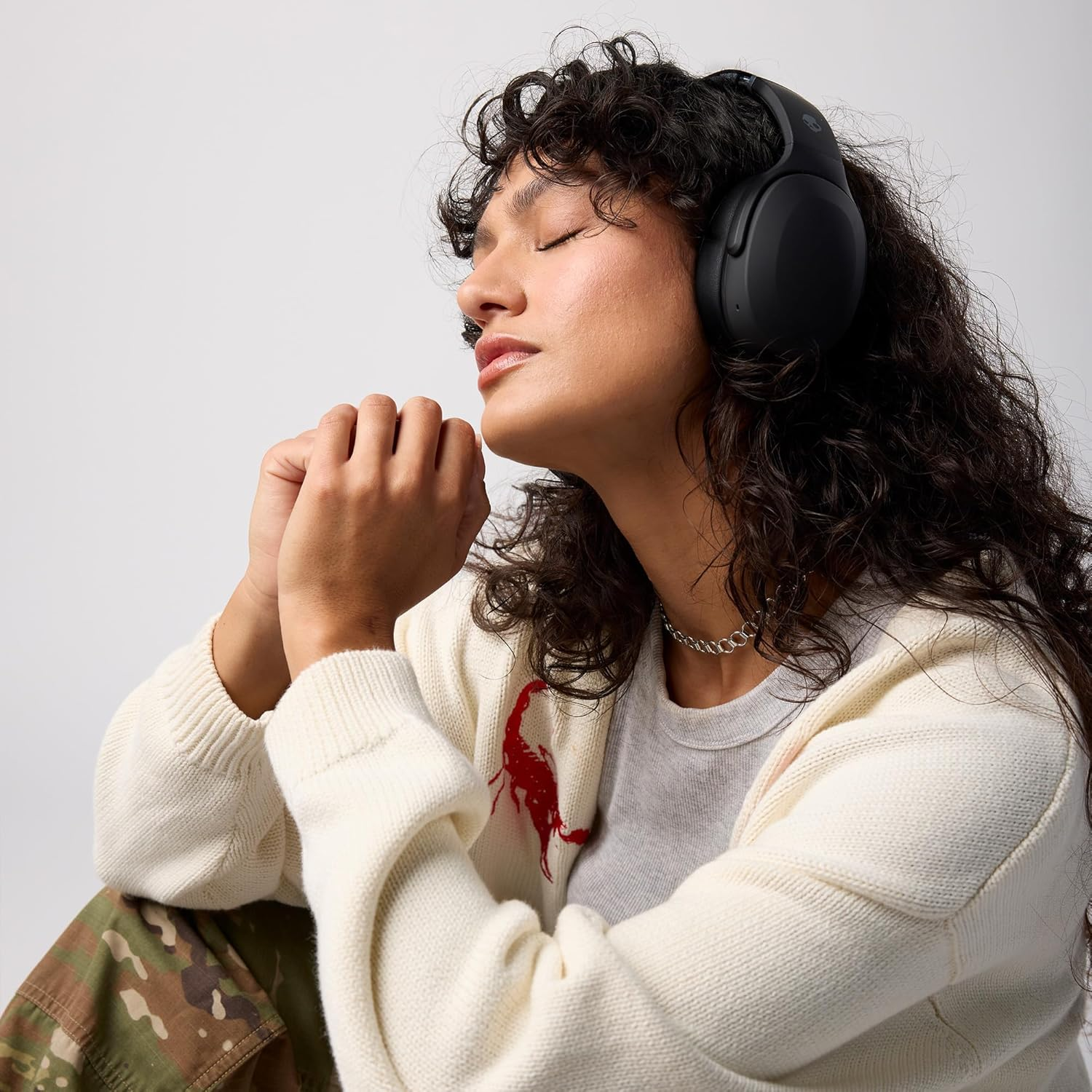 Skullcandy Crusher Evo Over-Ear Wireless Headphones with Sensory Bass and Charging Cable, Black image number 1