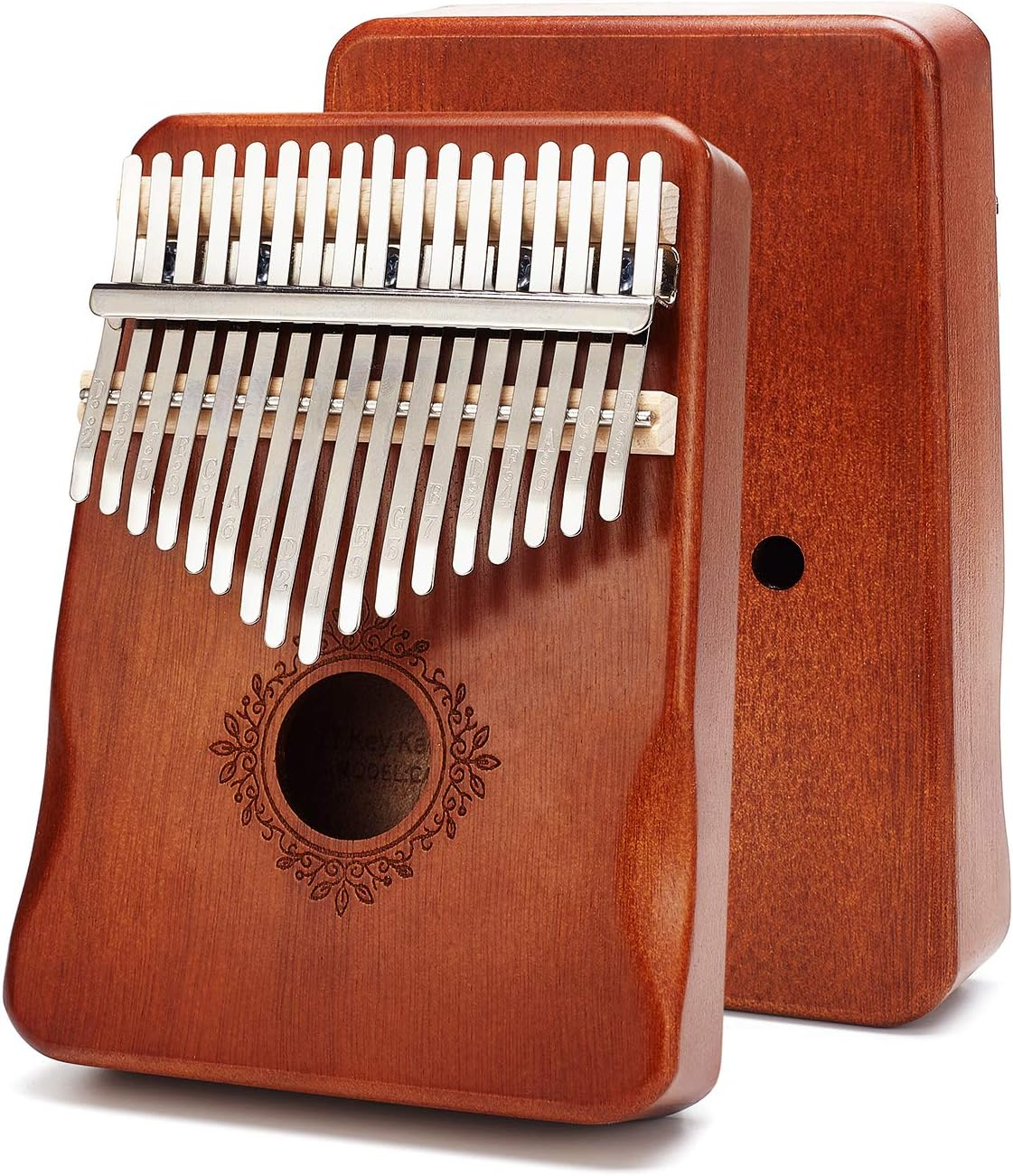 Kalimba 17-Keys Thumb-Piano Mbira-Kalimba - with Study Instruction and Tune Hammer Portable Mbira Sanza African Wood Finger Piano Kids Adult Beginners Professional Birthday Gift image number 4