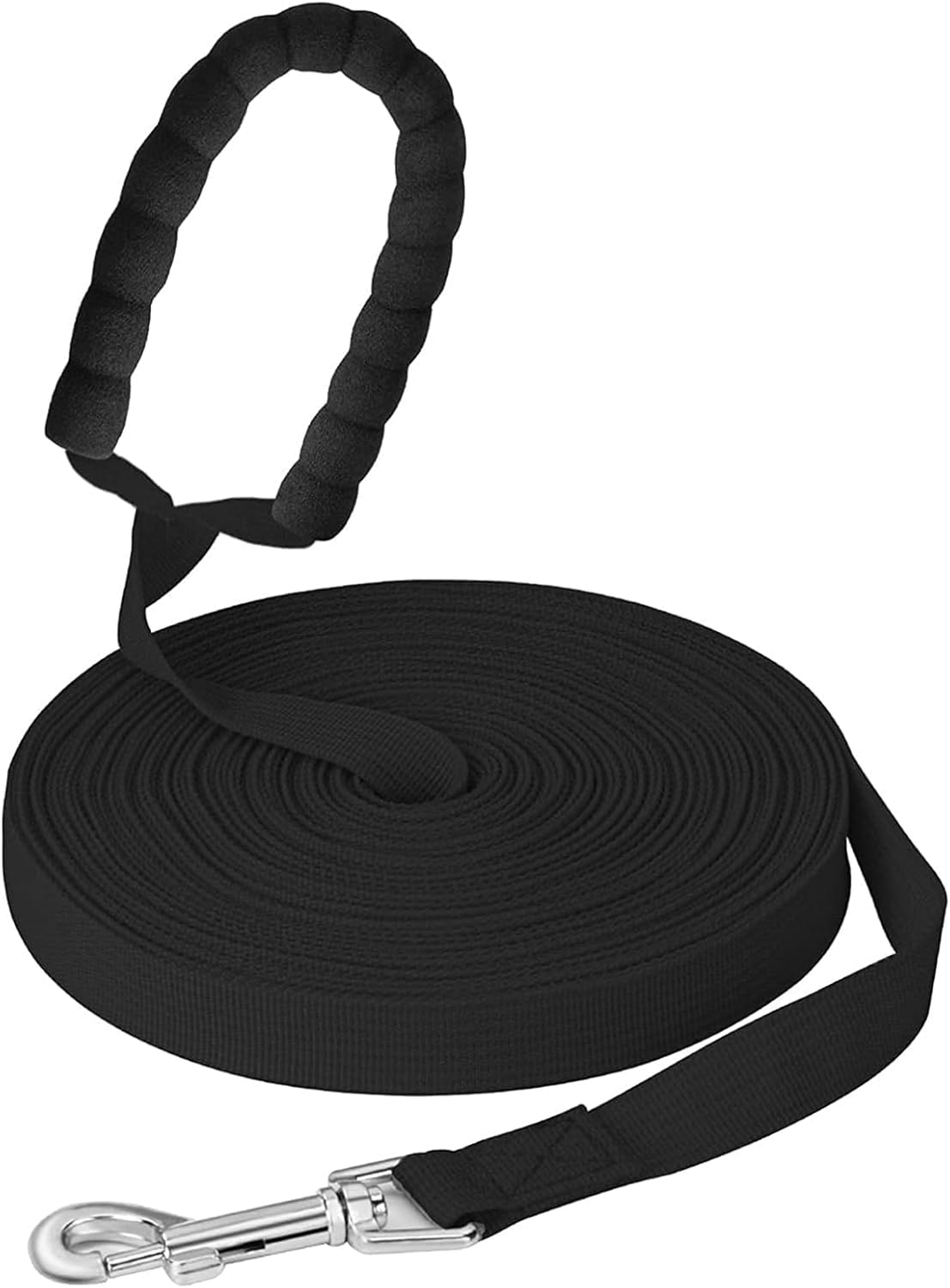 Medium Dog Leads 30M, Training Lead for Dogs with Padded Handle, Extra Long Line 30M Long Dog Leash for Recall Training, Tracking Leash for Dogs, Ideal for Yard, Lawn, Park, Beach, Obedience