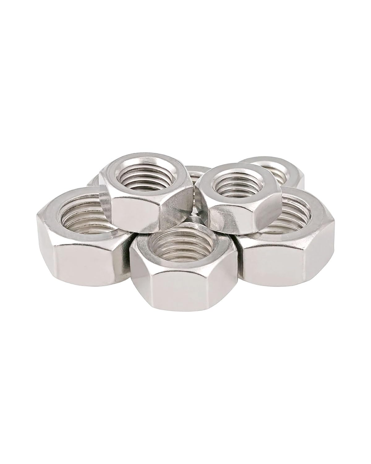 5/8-11 Hex Nuts - Imscrews 304 Stainless Steel Hardware Hex Nuts - Durable and Rust-Resistant Fasteners for Home Repairs and Professional Projects Pack of 10