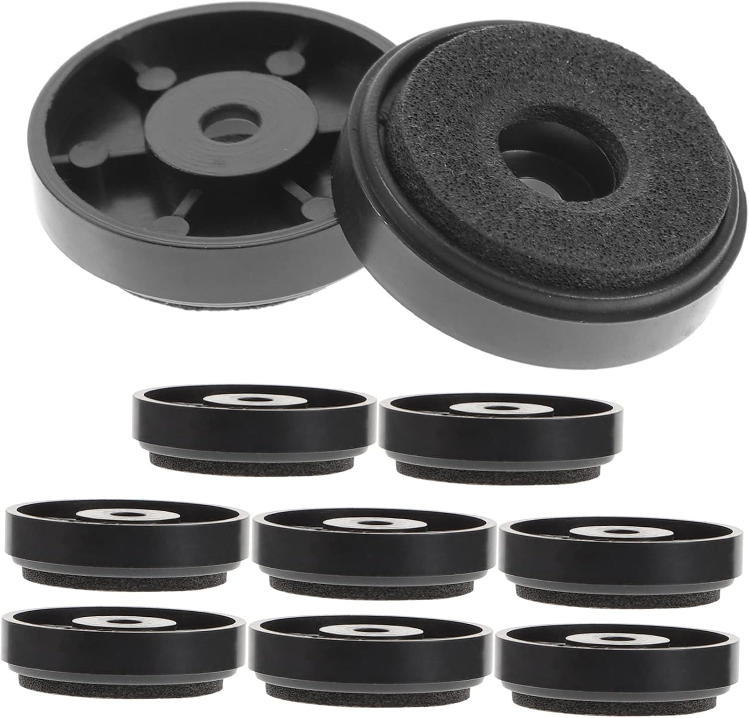 SUPVOX 10Pcs Speaker Isolation Pad and Subwoofer Isolation Feet Set, 30X8Mm Foam Vibration Dampers for Hifi Audio Equipment and Turntable Stand Noise Reduction in Home Theater