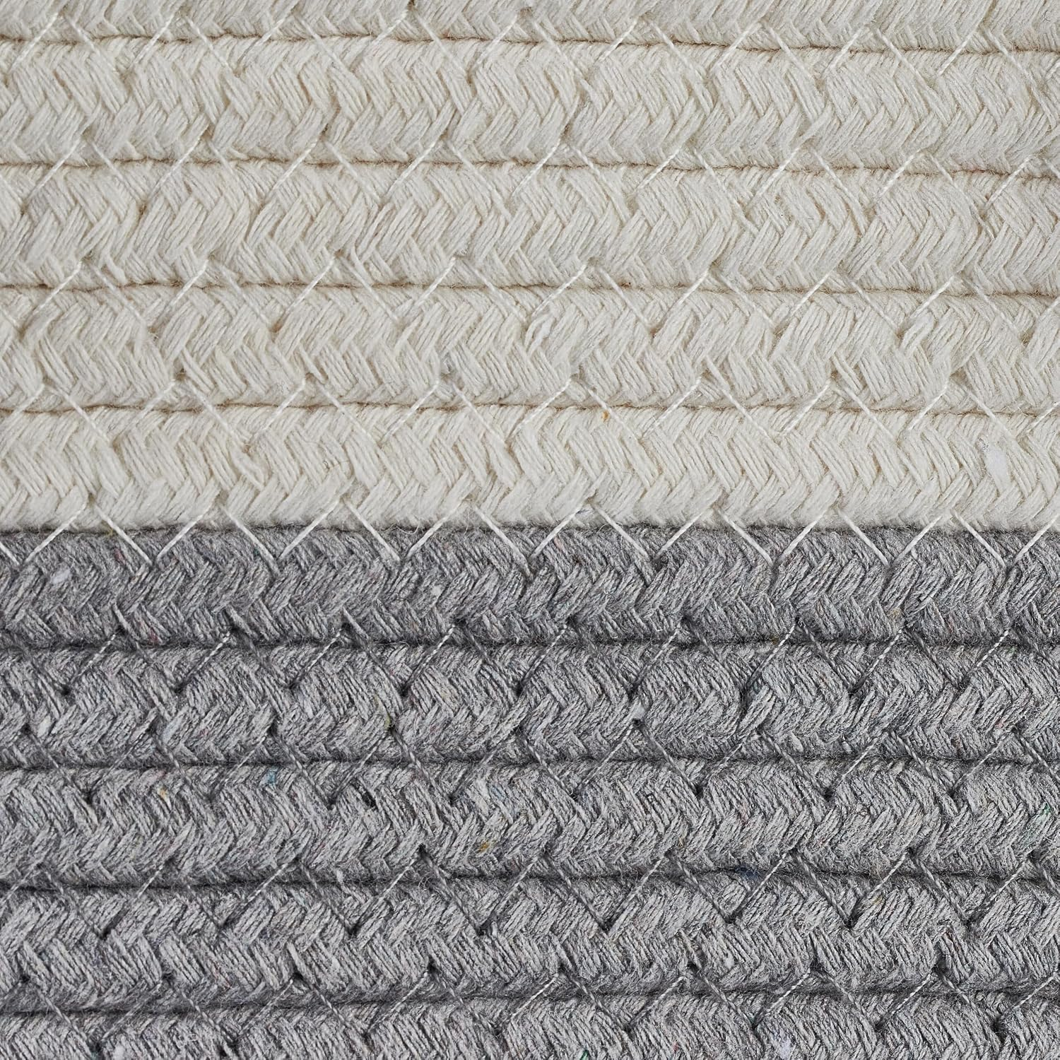 Relaxdays Cat Bed, Cats & Small Dogs, H X D: 16.5 X 41 Cm, Pompoms, Cotton, Braided Cat Basket, Grey/White image number 1