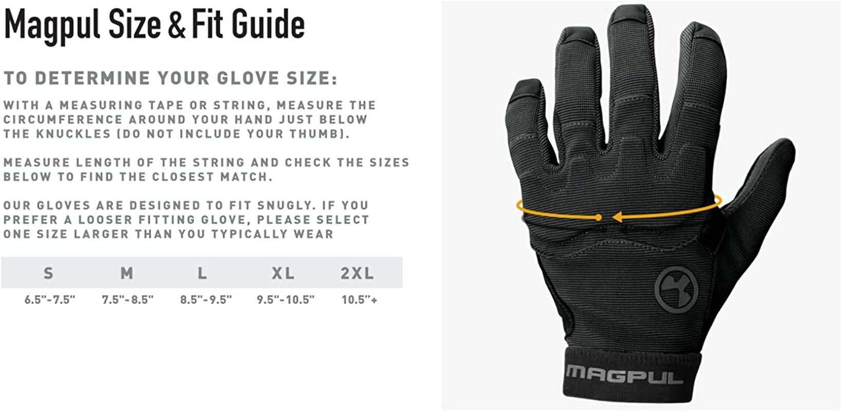Magpul Patrol Glove 2.0 Lightweight Tactical Leather Gloves