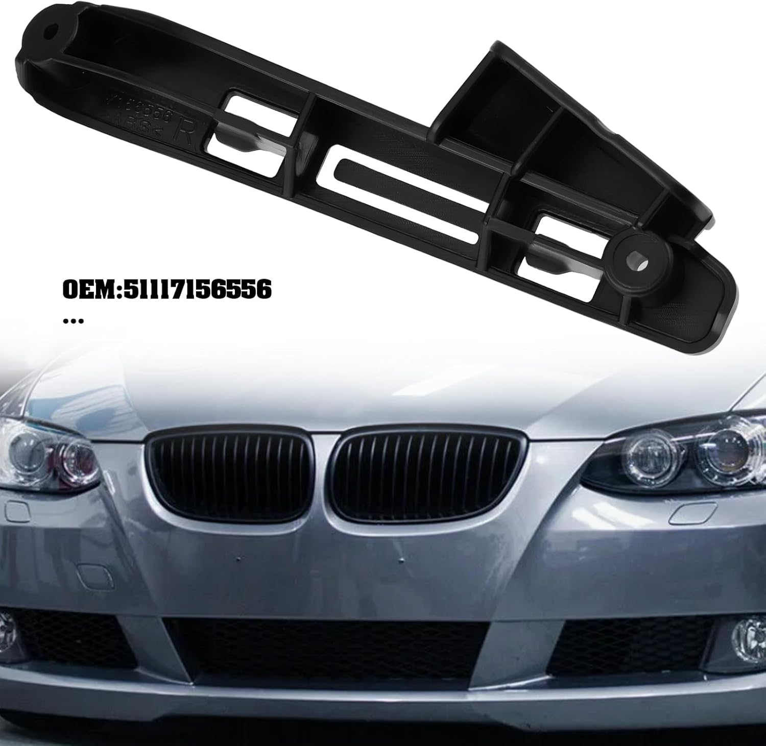 Car Front Bumper Bracket Support 51117156556 Compatible with BMW 3 Series E92 E93 2005-2013 Right image number 1