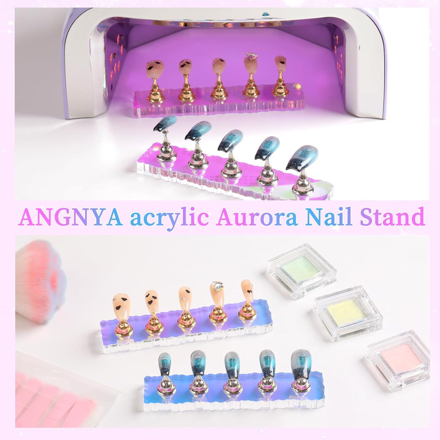 Aurora Nail Holder for Painting Nail (Flower) image number 4