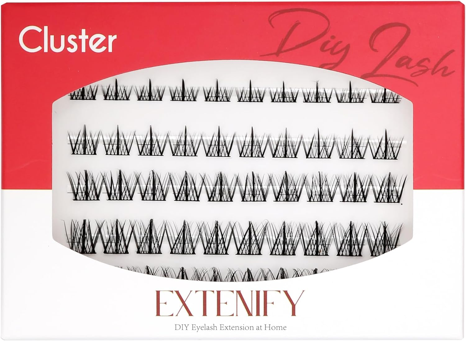 Lash Extension Kit 60Pcs DIY Lash Clusters 9-16Mm Mix Individual Lashes Kit D Curl Eyelash Clusters Kit for Beginners DIY at Home(Ind#D14) image number 1