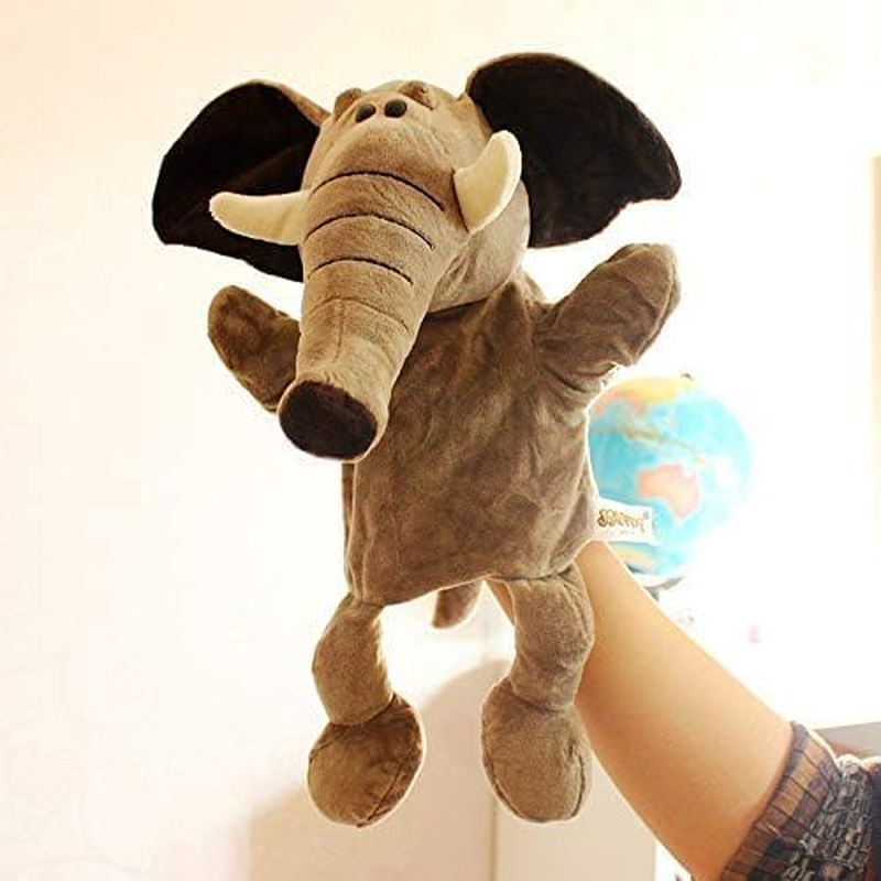 Hand Puppet Friends Animal Hand Puppets with Movable Open Mouth/Arm/Legs (Elephant)