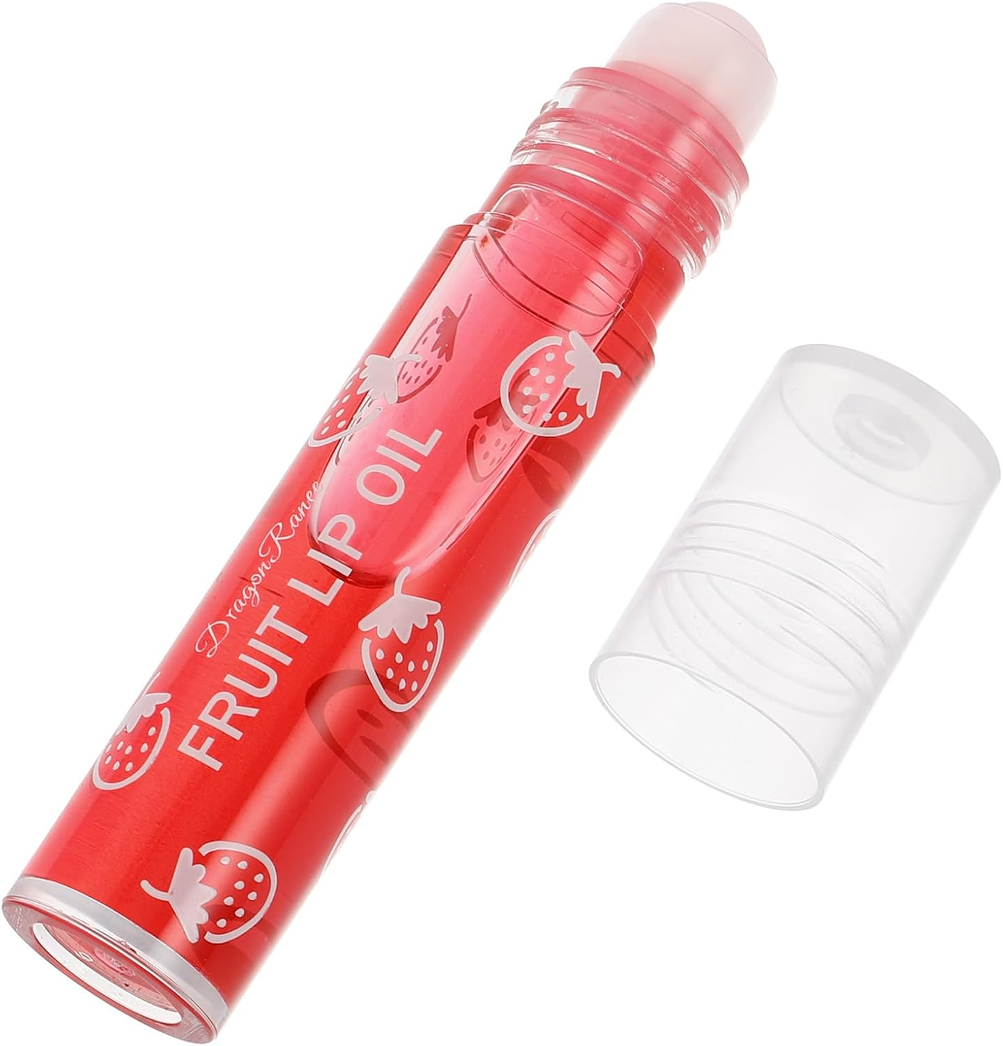 ARTSEWPLY Strawberry Flavored Roll-On Lip Oil Moisturizing Lip Balm Hydrating Fruit Oils Gloss Rollerball image number 2