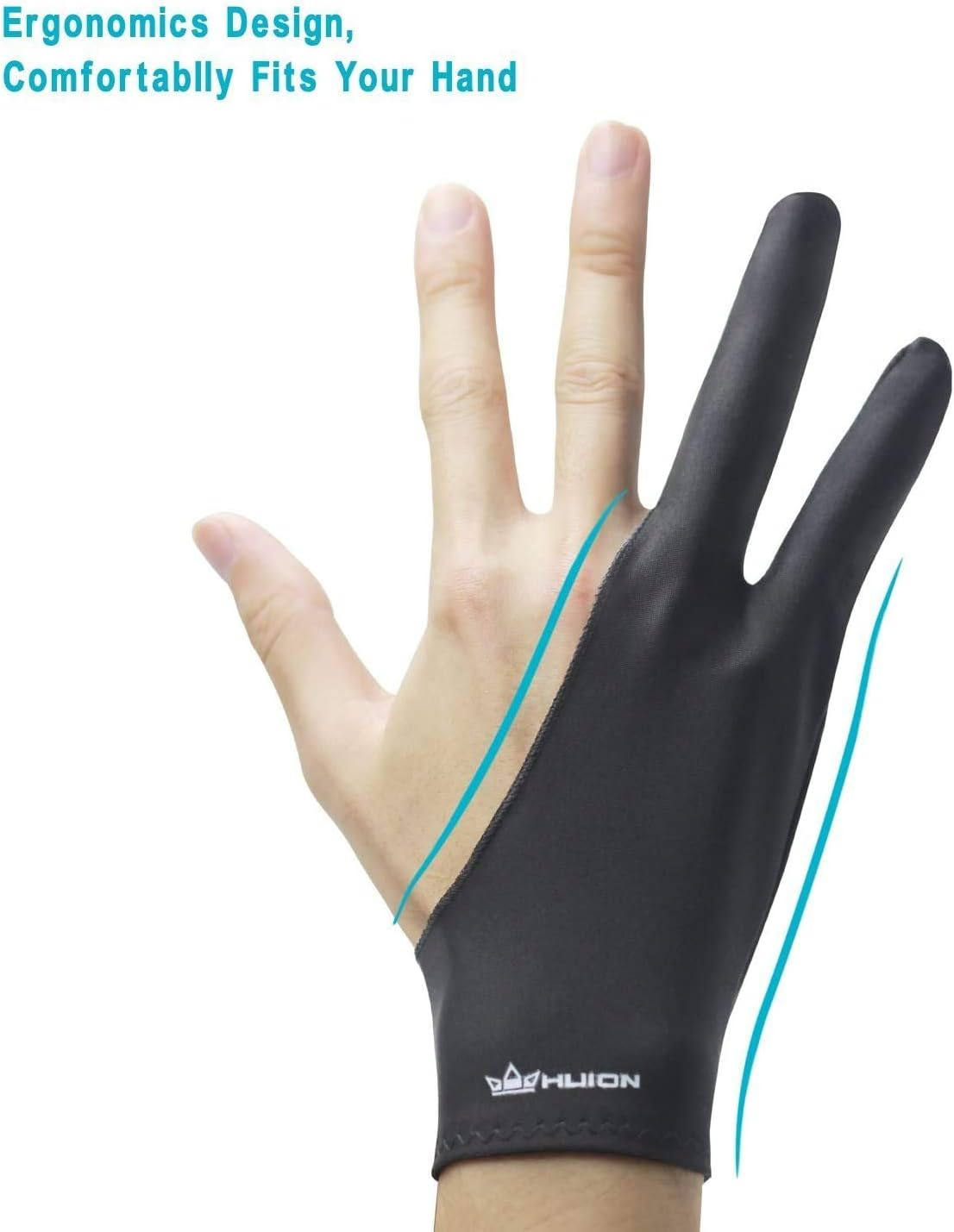 Huion Artist Glove for Drawing Tablet (1 Unit of Free Size, Good for Right Hand or Left Hand) - Cura CR-01 image number 4
