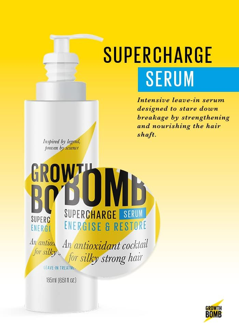 Growth Bomb Hair Growth Energise & Restore Antioxidant Cocktail Serum 185Ml image number 3