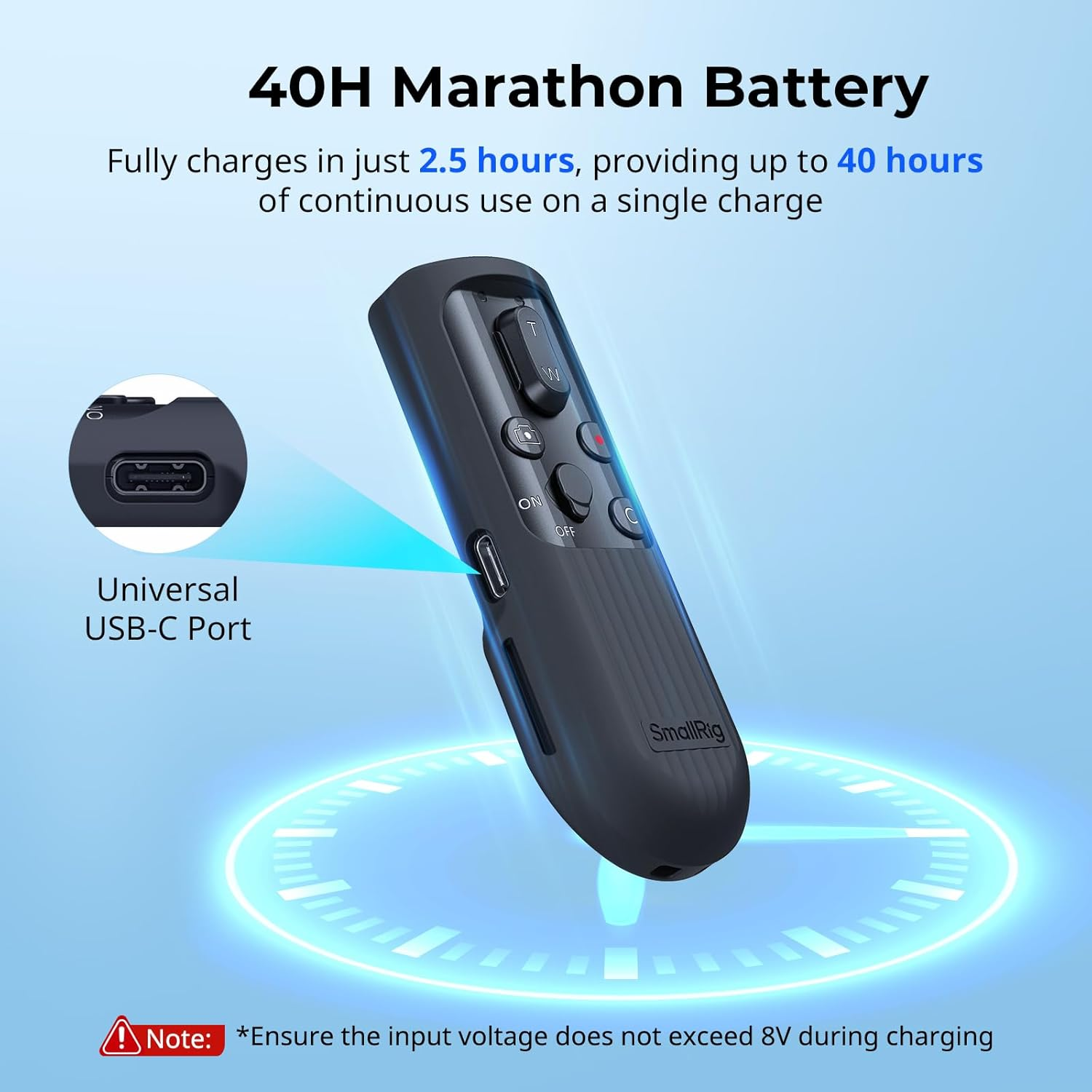 SMALLRIG SR-RG2 Wireless Remote Control for Sony for Canon for Nikon Camera, Fits for A7 IV, A7R V, A7R IV, A7R III, A7S III, A6700, FX3, A7C, A7CR, A7C II, ZV-E10, R5, R6, R7, R8, Z50 III - 5207 image number 5