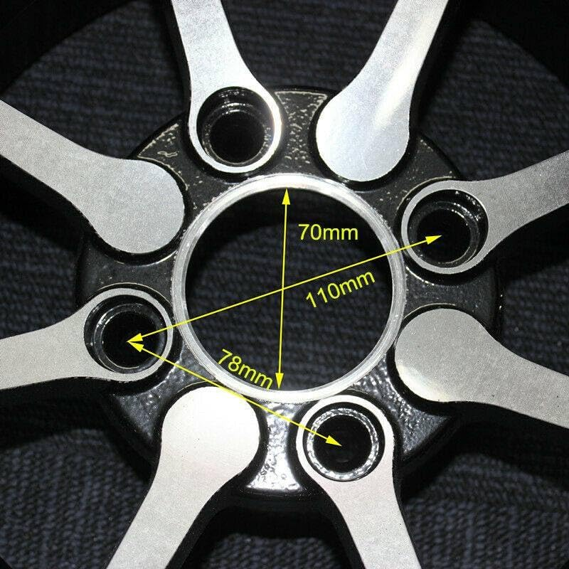 TDR 25X10-12 Inch Rear Alloy Wheel Rim Quad ATV Buggy Off-Road Durable Alloy Construction Replacement Rim Dirt Bike Parts image number 3