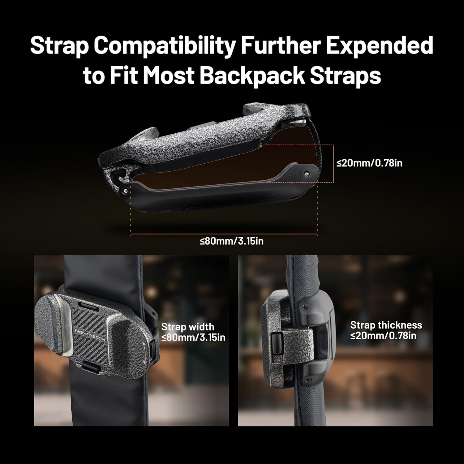 PGYTECH Beetle Camera Clip V2 with Plate, Quick Release Camera Backpack Clip, Arca-Swiss Compatible, Snaplock System for Sony/Nikon/Fuji/Dslr/Mirrorless Cameras, Instant Mounting & Hands-Free Shooting image number 1