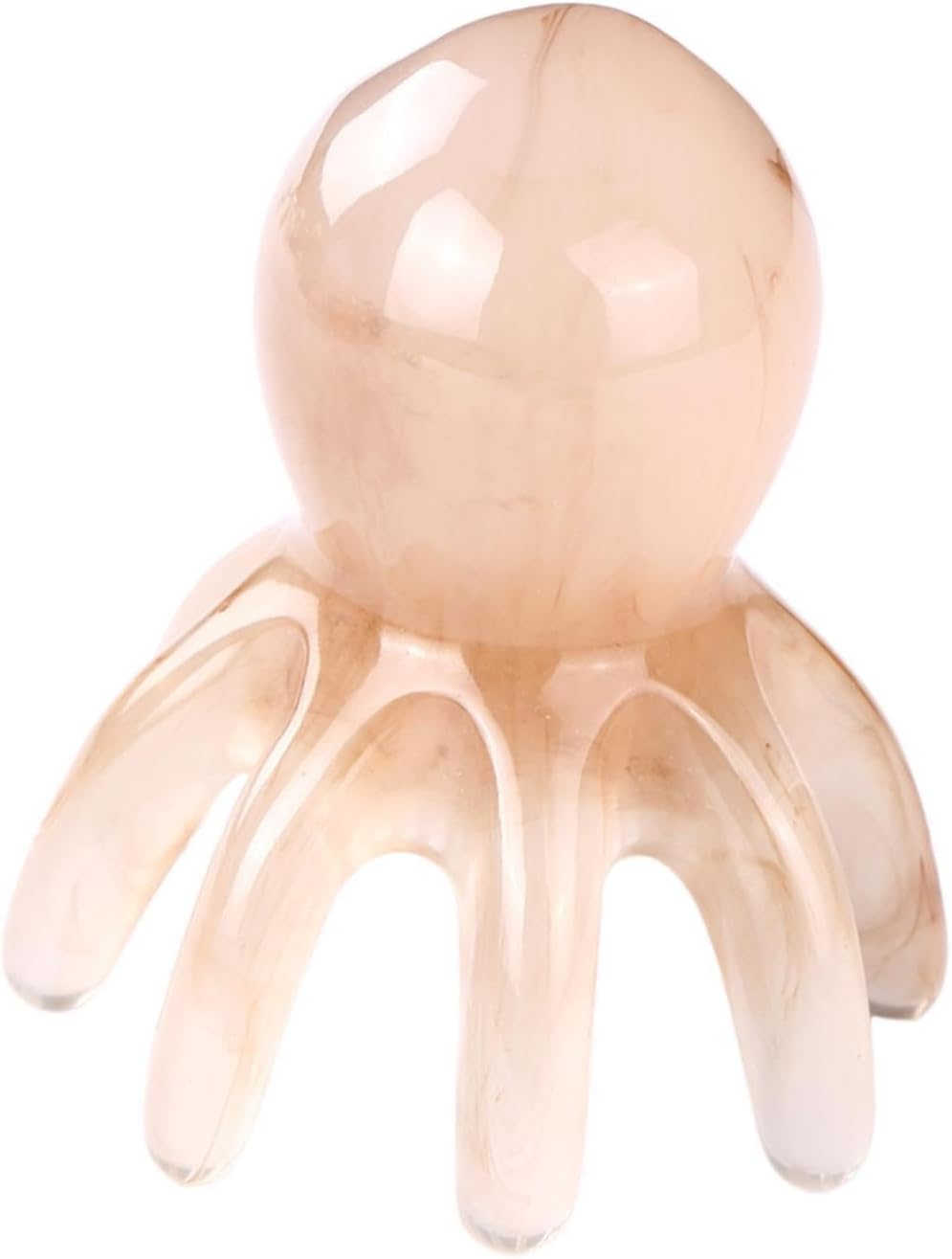 Koolsoo Octopus Massage Comb Head Scalp Massage Compact with Handle Portable Meridians Tool Point Tool for Grooming Home Women Men, Pink