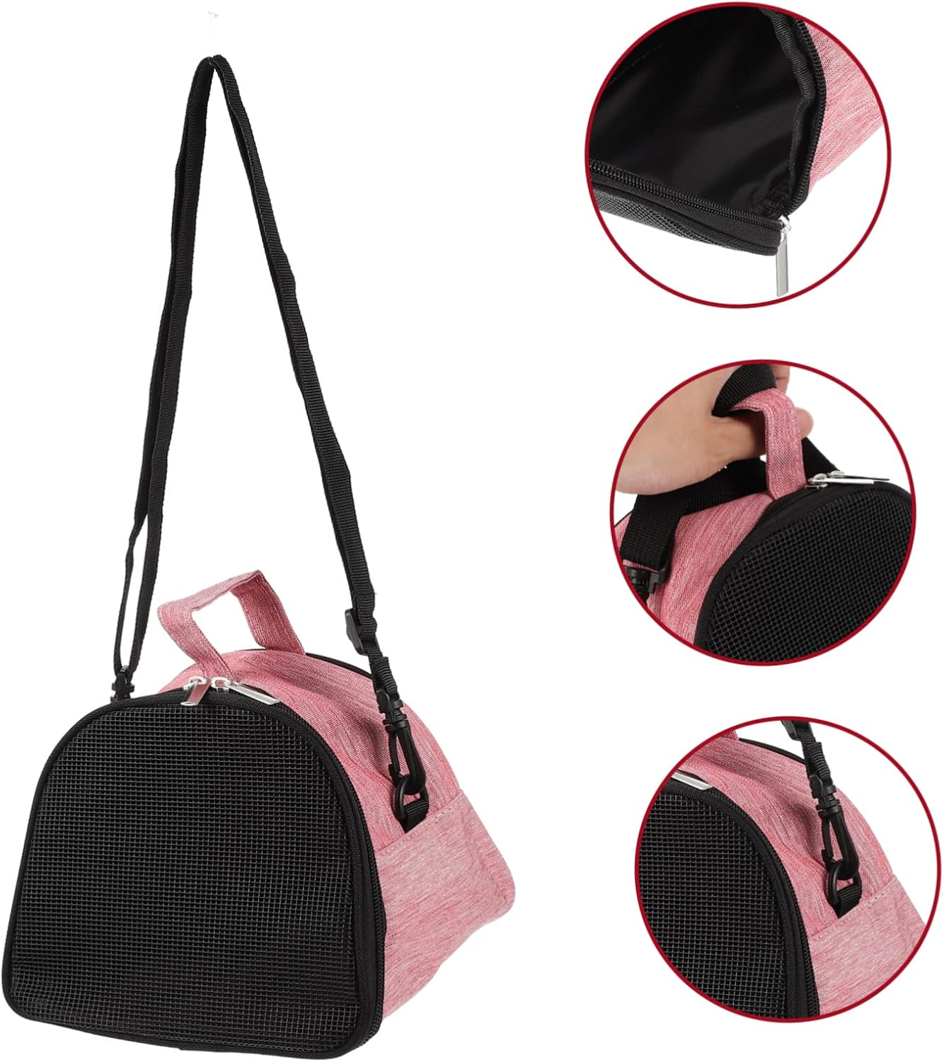 Ipetboom Pet Outing Bag Bunny Carrier Breathable Guinea Pig Travel Bag Travel Hamster Carrier for Hamster Outing image number 3