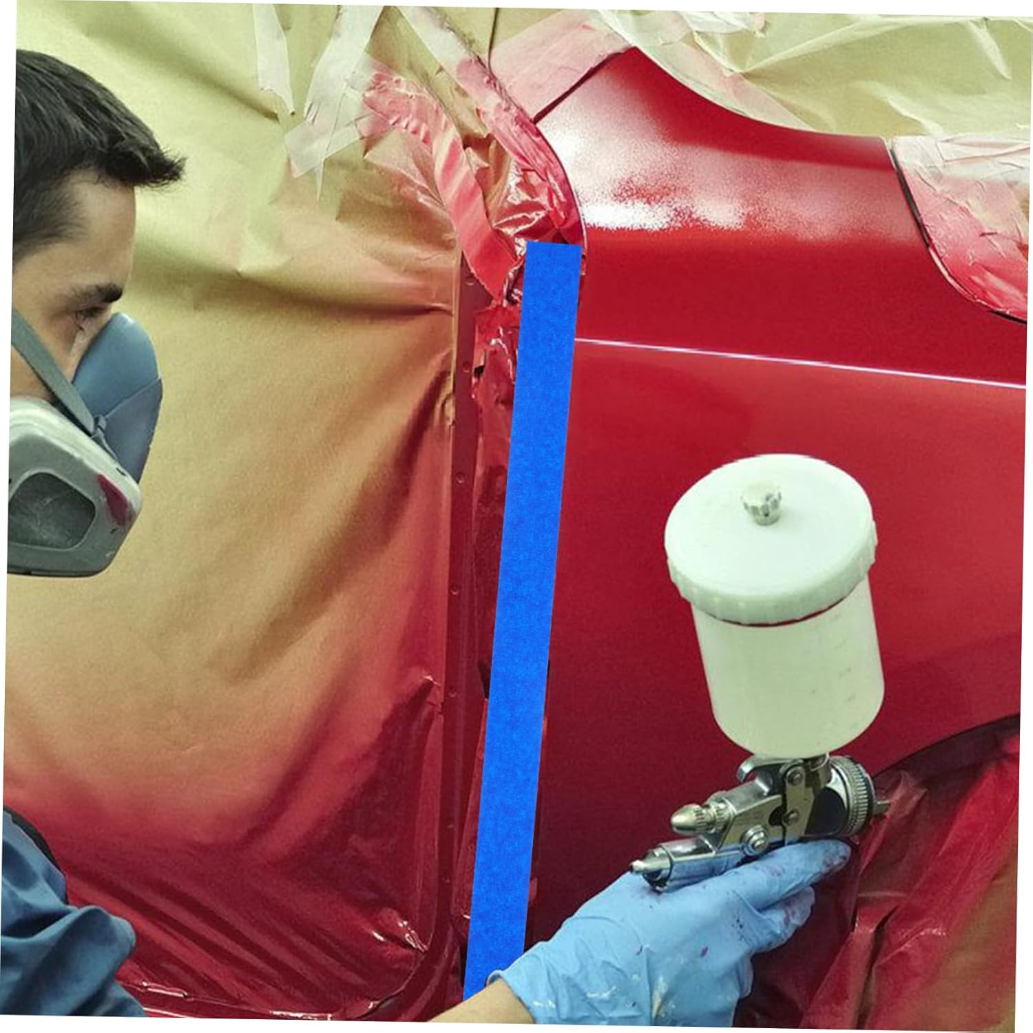 6Rolls Painters Tape Masking Tape for Painting Wide Yards Writable Surface for Automotive Home Improvement image number 6