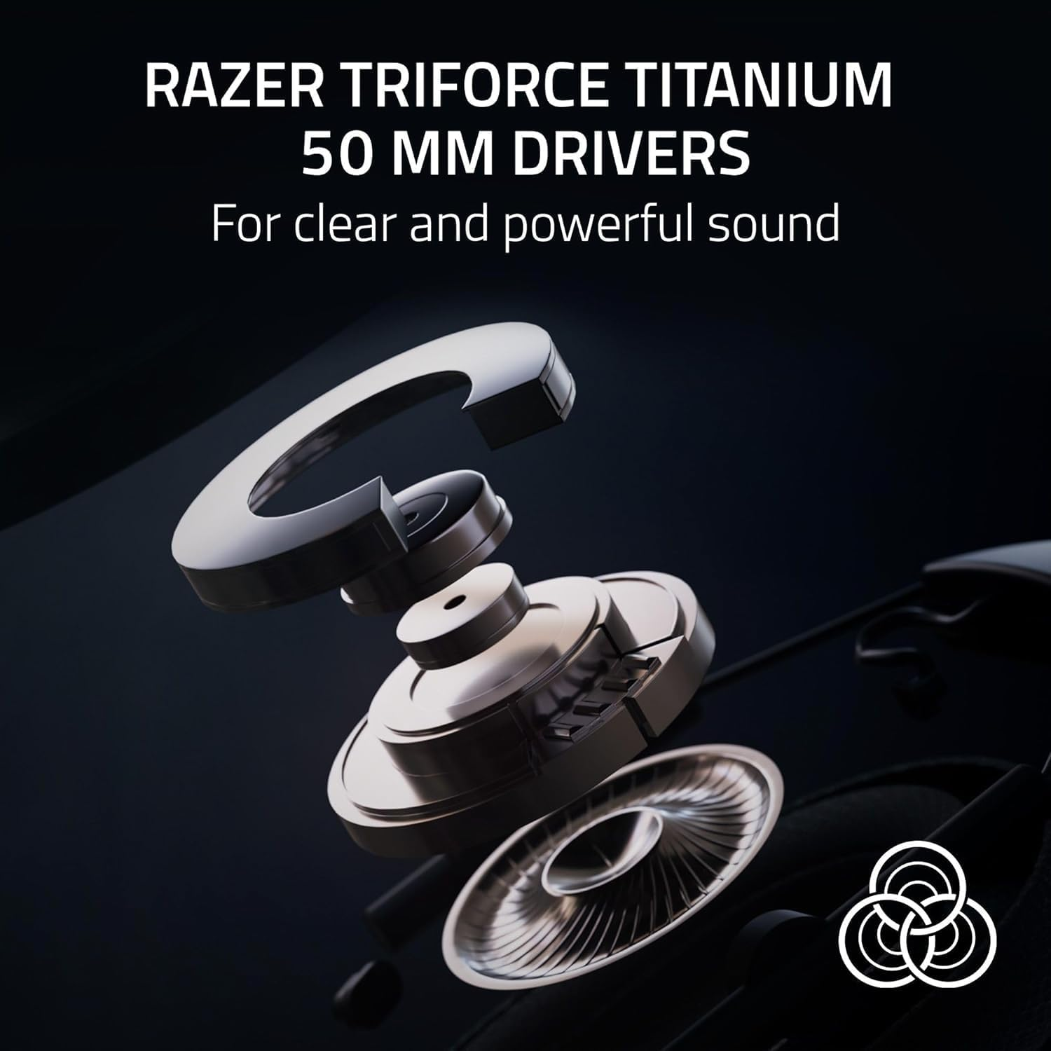 Razer Blackshark V2 Pro (Playstation) - Wireless Console E-Sports Headset for PS5 (Triforce 50Mm Driver, Hyperspeed Wireless, FPS Audio Profiles, Detachable Hyperclear Microphone) White image number 6
