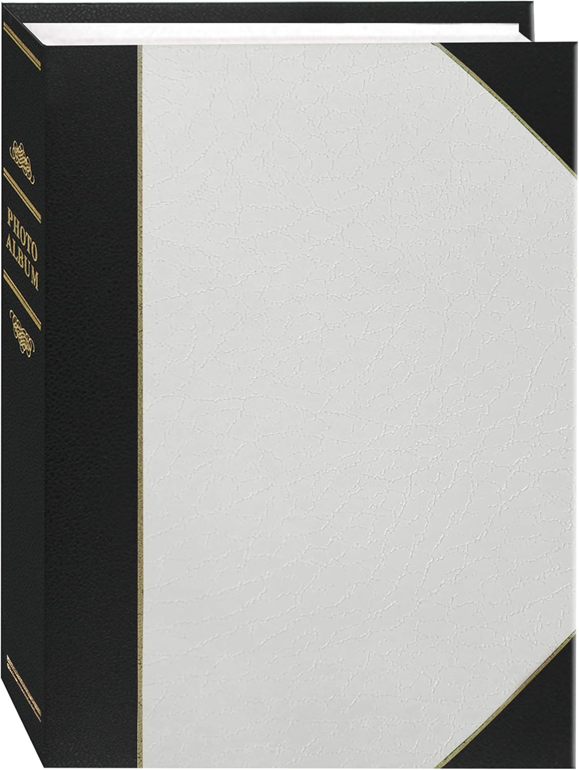 Ledger 50 Memo Pocket 5X7 Photo Album, Blue - White