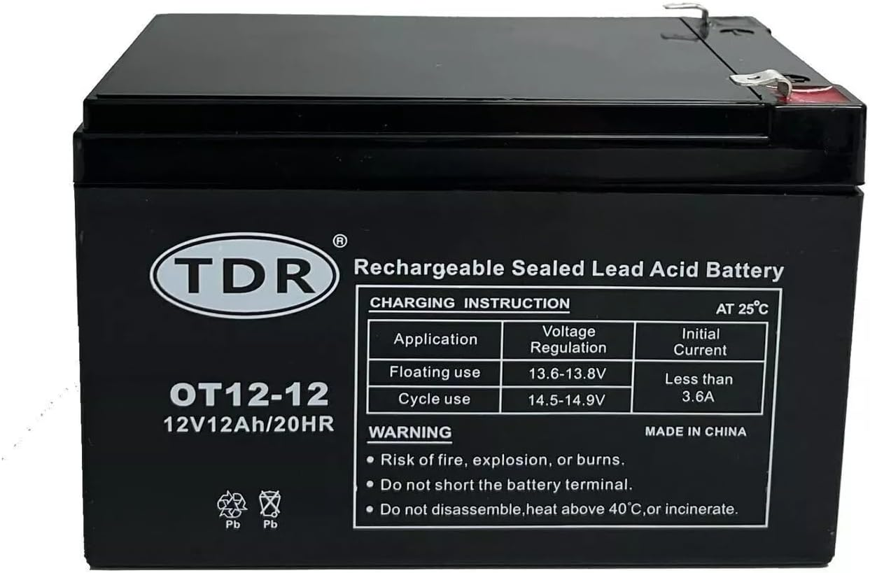 TDR OT12-12 12V 12Ah Gel Battery