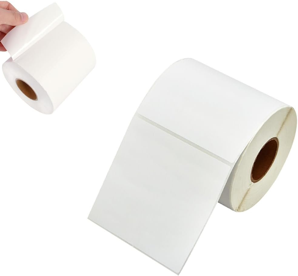 Thermal Labels 100 X 150 Mm Direct Thermal Labels, Barcode Printer Labels,Direct Thermal Labels Barcode Printer Labels Self Adhesive Label Sticker Address Labels(350 Labels per Roll) image number 4