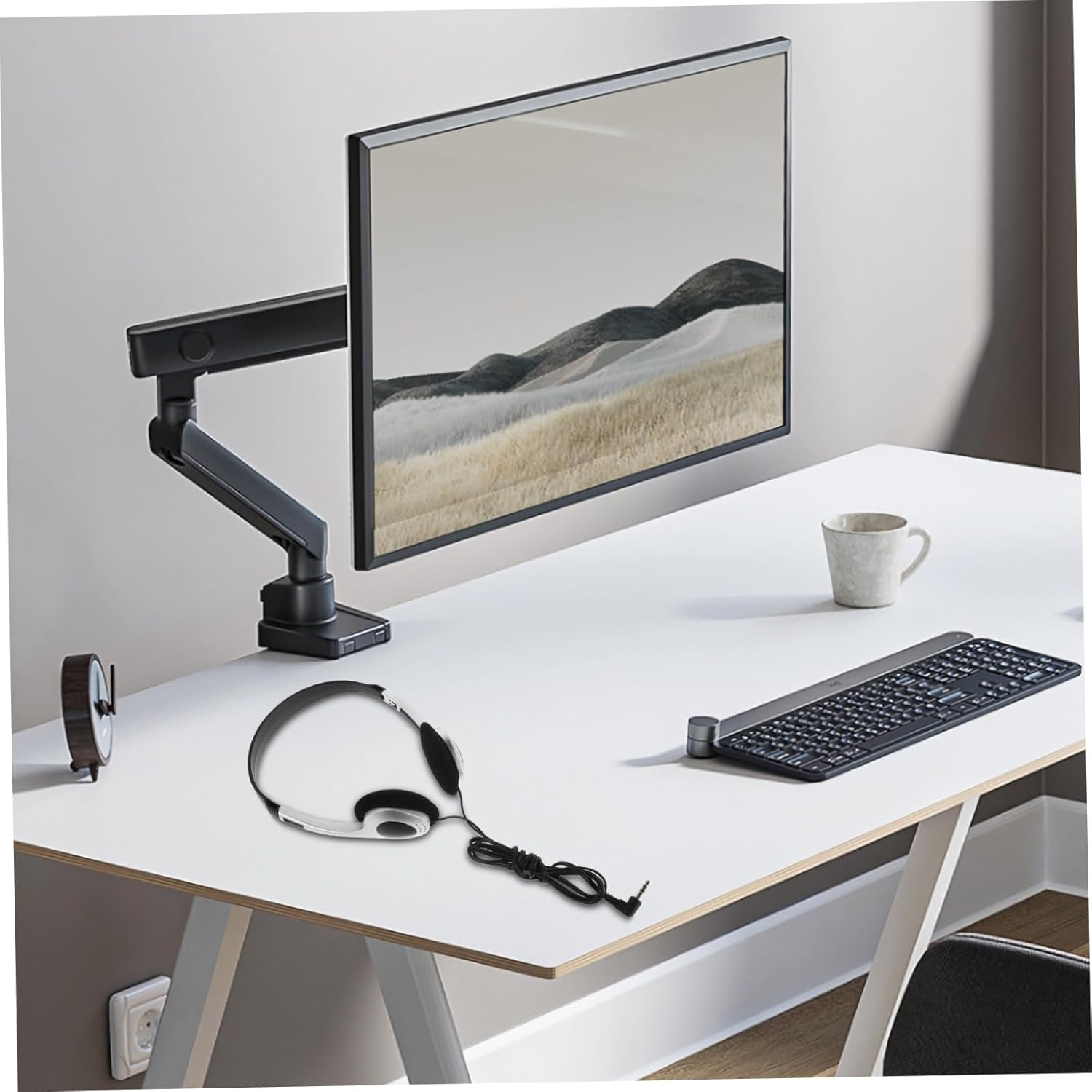 COHEALI Retro Wired Ear Headphones for Women and Lightweight Design Type C Adapter Comfortable Ergonomic Fit for School Library Travel Compatible with Computers Phones Tablets image number 1