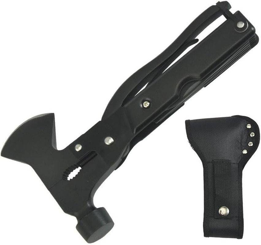 14-In-1 Multi-Tool Survival Camping Accessories with Axe Hammer,Bottle Opener for Hunting Hiking Fishing,Tool Gifts for Men, Dad, Husband and Outdoor image number 3