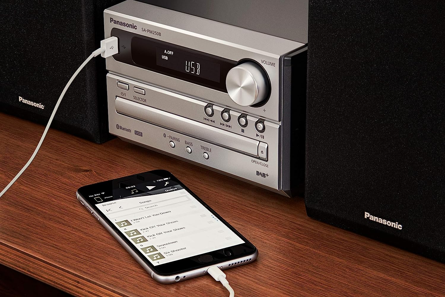 Panasonic SC-PM250BEBS DAB Micro Hi-Fi System image number 5