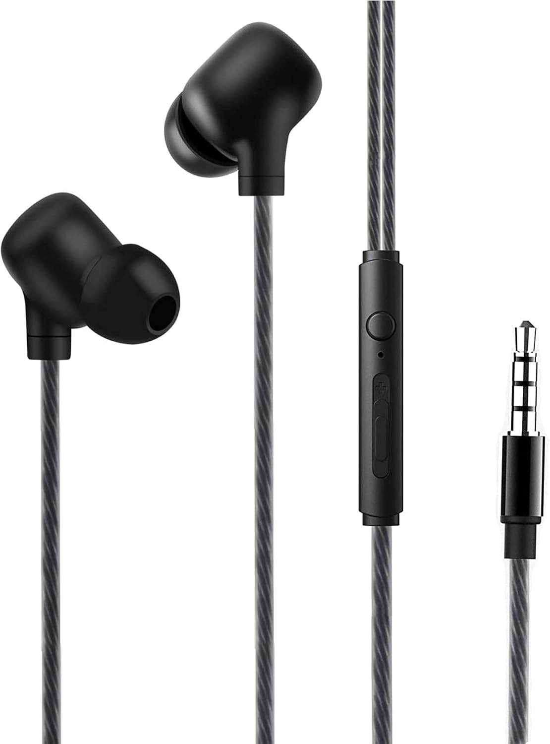 Ellogear EG10 Stereo Earbuds 3.5Mm with Noise Isolating Technology, Microphone and Volume Control - Clarity and Bass Performance - Black image number 3