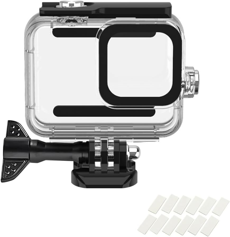 YHTSPORT Waterproof Case for Gopro Hero 13 12 11 10 9 Black, 60M Underwater Case Accessories, Underwater Diving Transparent Protective Case Shell Hero 13 12 11 10 9