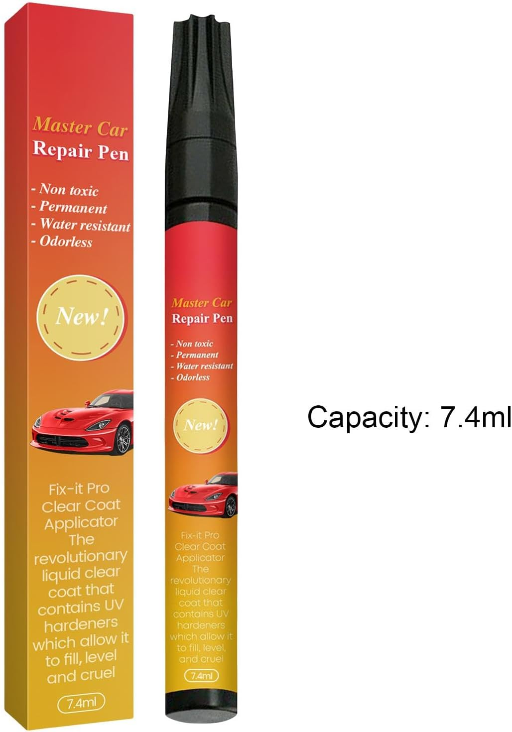 Scratch Repair for Vehicles,7.4Ml All Car Touchup Weatherproof Paint Pen - Lasting Easy to Use, Automotive Repair Accessories for Deep Scratches image number 5