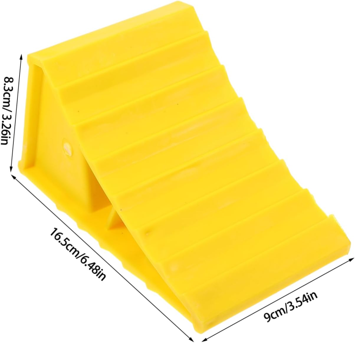 SOLUSTRE 2Pcs Car Block Camper Wheel Chock Leveling Blocks Ramp Rv Wheel Chock Vehicle Ramp Caravan Wheel Chocks Wheel Chocks for Rv Trailer Trucks Threshold Ramp Trailers Wheel Chock Abs image number 6