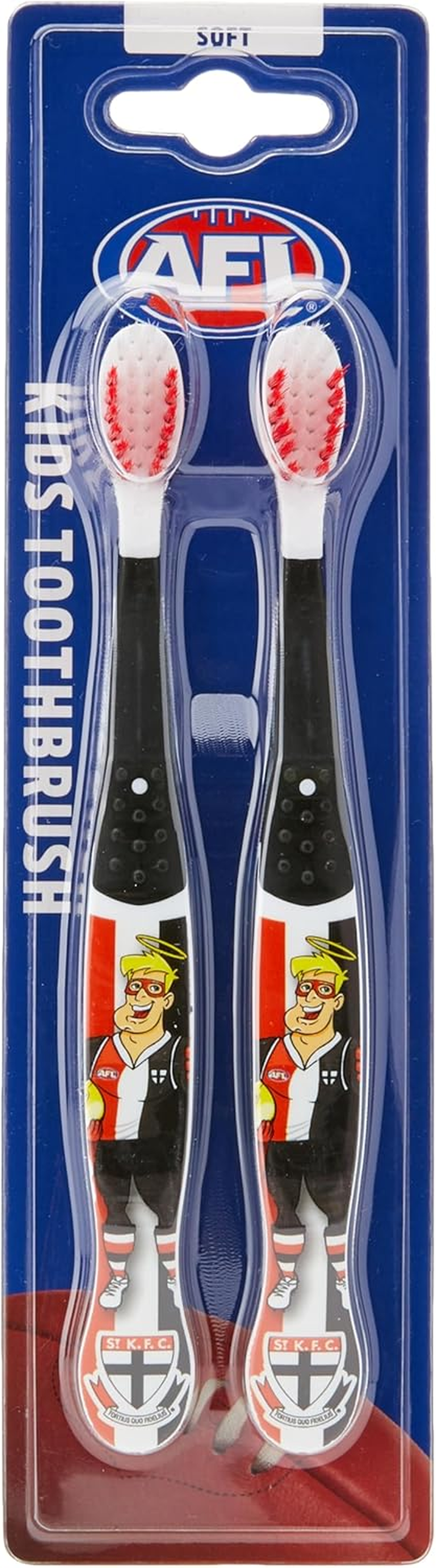 AFL Kids St Kilda Mascot Toothbrush (Pack of 2) image number 1