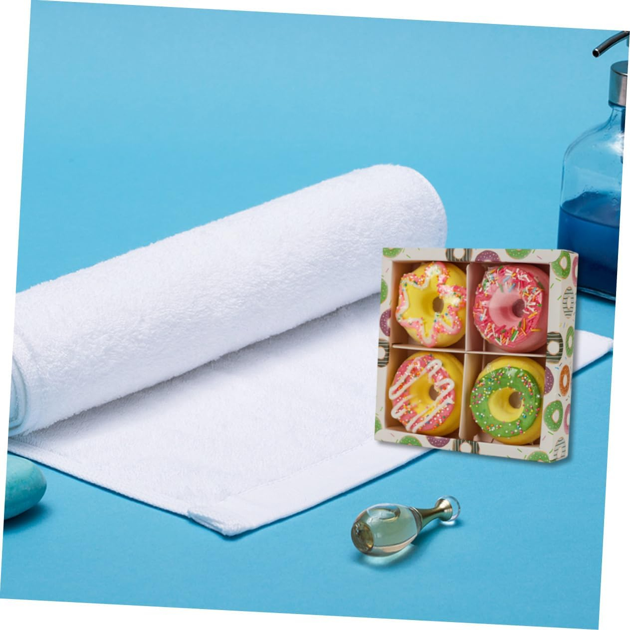 Beavorty Doughnut Shape 100G 4Pcs Set Essential Oils for Boys and Girls Fun Bath Time Random Style image number 3