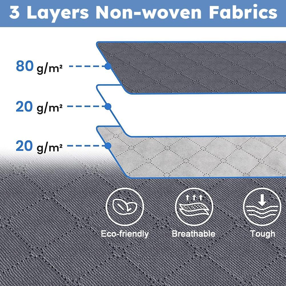 6 Pack Clothes Storage, Foldable Thik Fabric Blanket Storage Bags with Lids and Handle, Storage Containers for Organizing Clothing, Comforter, Organization and Storage image number 3