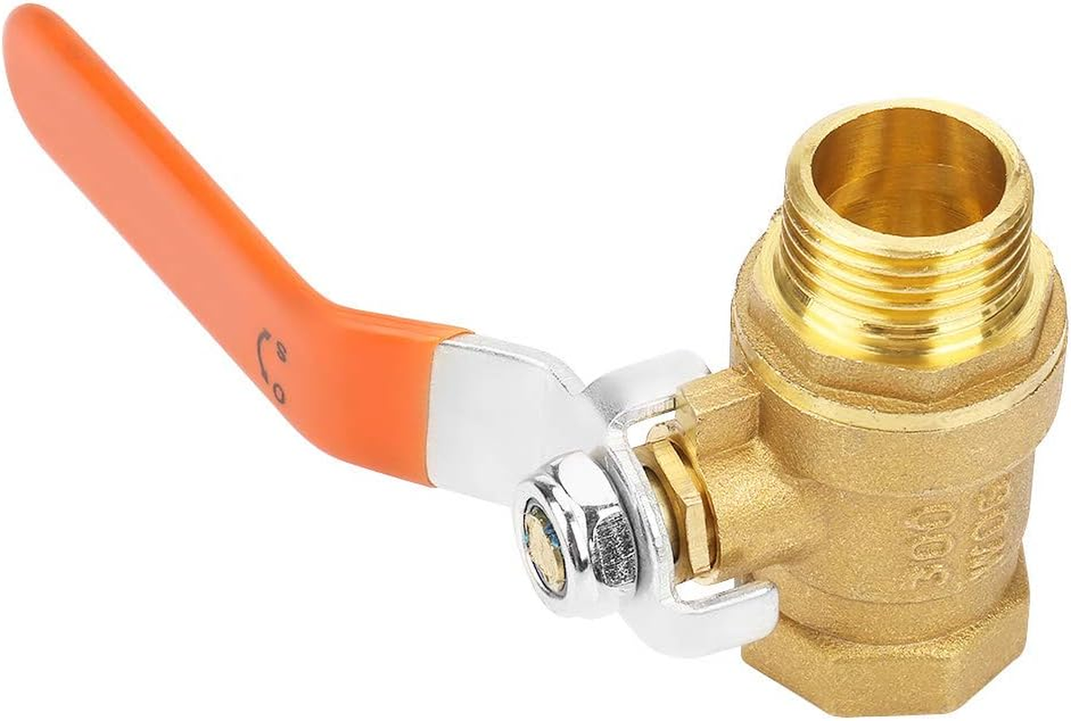 Jectse Ball Valve,1/2 BSP DN15 Brass Thread Pipe Ball Valve Male Female Heavy Duty Control,Dual-Direction,For Industrial Use image number 2