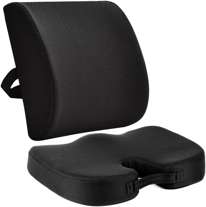 Lumbar Support Pillow Improves Posture, Superior Office Chair Back Support for Gaming and Desk Chairs, Versatile Use Lower Back Cushion Pillow for Car, Couch