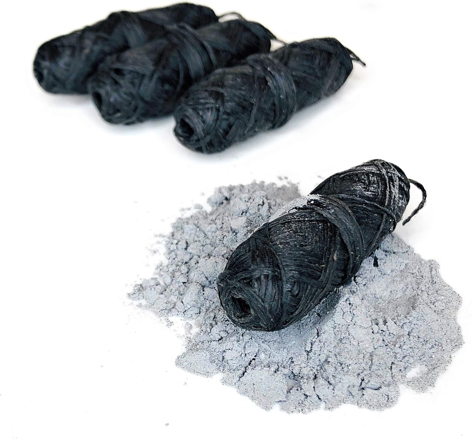 VEGAN Biodegradable Bamboo Charcoal Dental Floss Refill Refill | Natural Candelilla Wax | 33Yds X4 | Peppermint Essential Oil | Eco Friendly Zero Waste Oral Care | 4 Pack image number 1