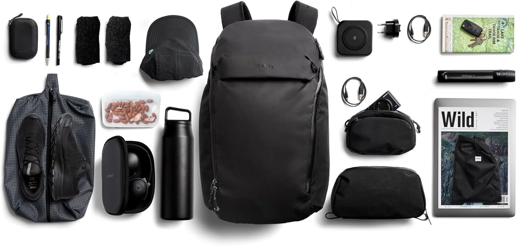 Bellroy Venture Travel Pack (26 Liter Carry on Travel Backpack, with Laptop Sleeve, RFID Protection and Bonus 15 Liter Tote Bag) - Deepocean image number 7