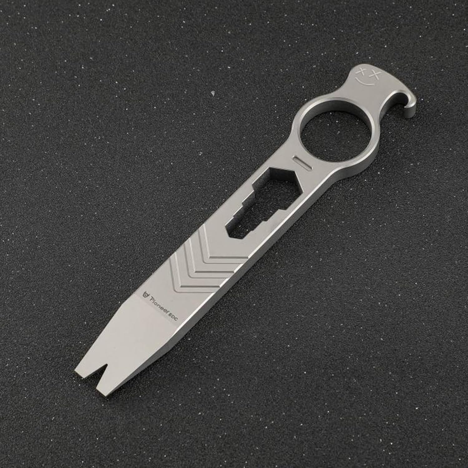 Hamans Titanium EDC Pry Bar Bottle Opener Crowbar Wrench Screwdriver Compact Size EDC Multi Tool
