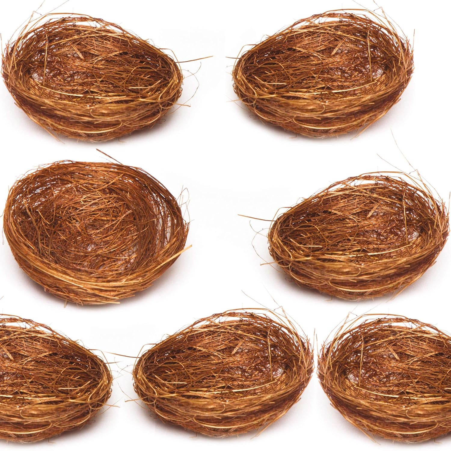 Mini Bird Nests for Fluffy Chicks and Easter Decorations (Pack of 15) image number 1
