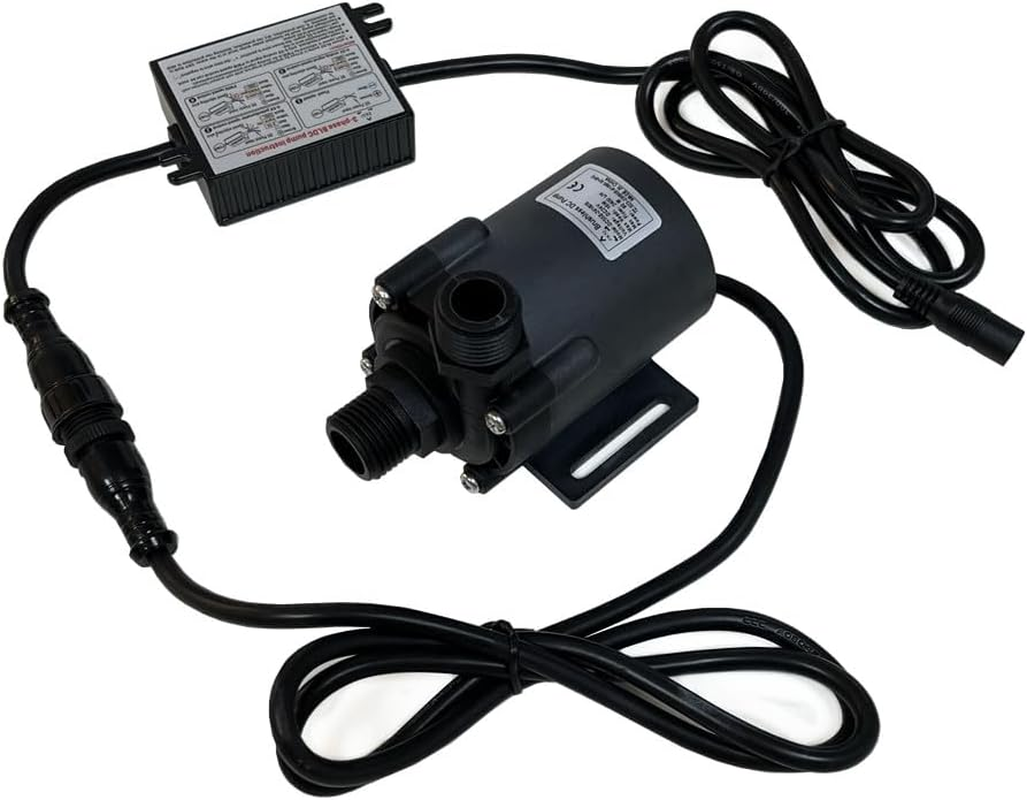 SHYSKY DC55E-24160S 24VDC Micro Brushless DC Water Pump 80W 16M Lift 2400LPH for Water Circulation Pressurization Cooling Sys, Low Noise, IP68 Waterproof image number 3