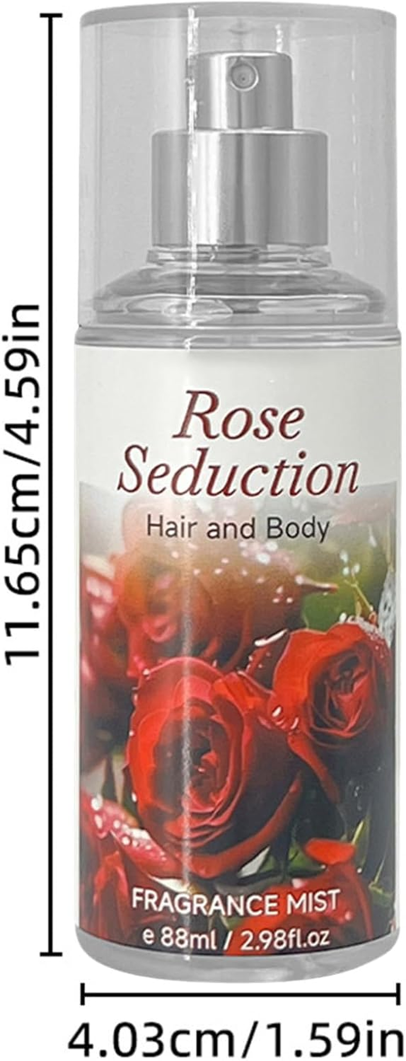 Tiaobug Fresh Fragrance Mist Long Lasting Perfume Spray Alcohol Free Light Scent for Body Perfect for Day and Night Rose One Size - Rose image number 3