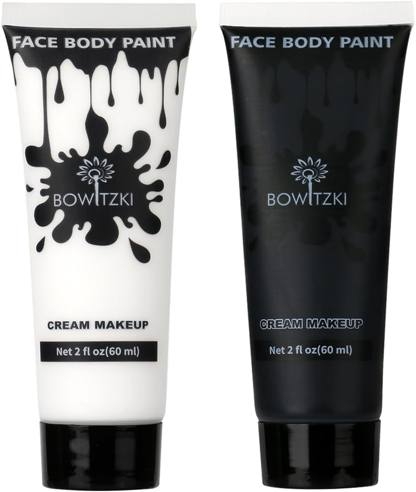 Bowitzki 60Ml Face and Body Paint 2Oz Cream Makeup 60Ml Water Based Face Painting Special Effects for Adults Children Kids Halloween Christmas Party Stage Cosplay (Blue)