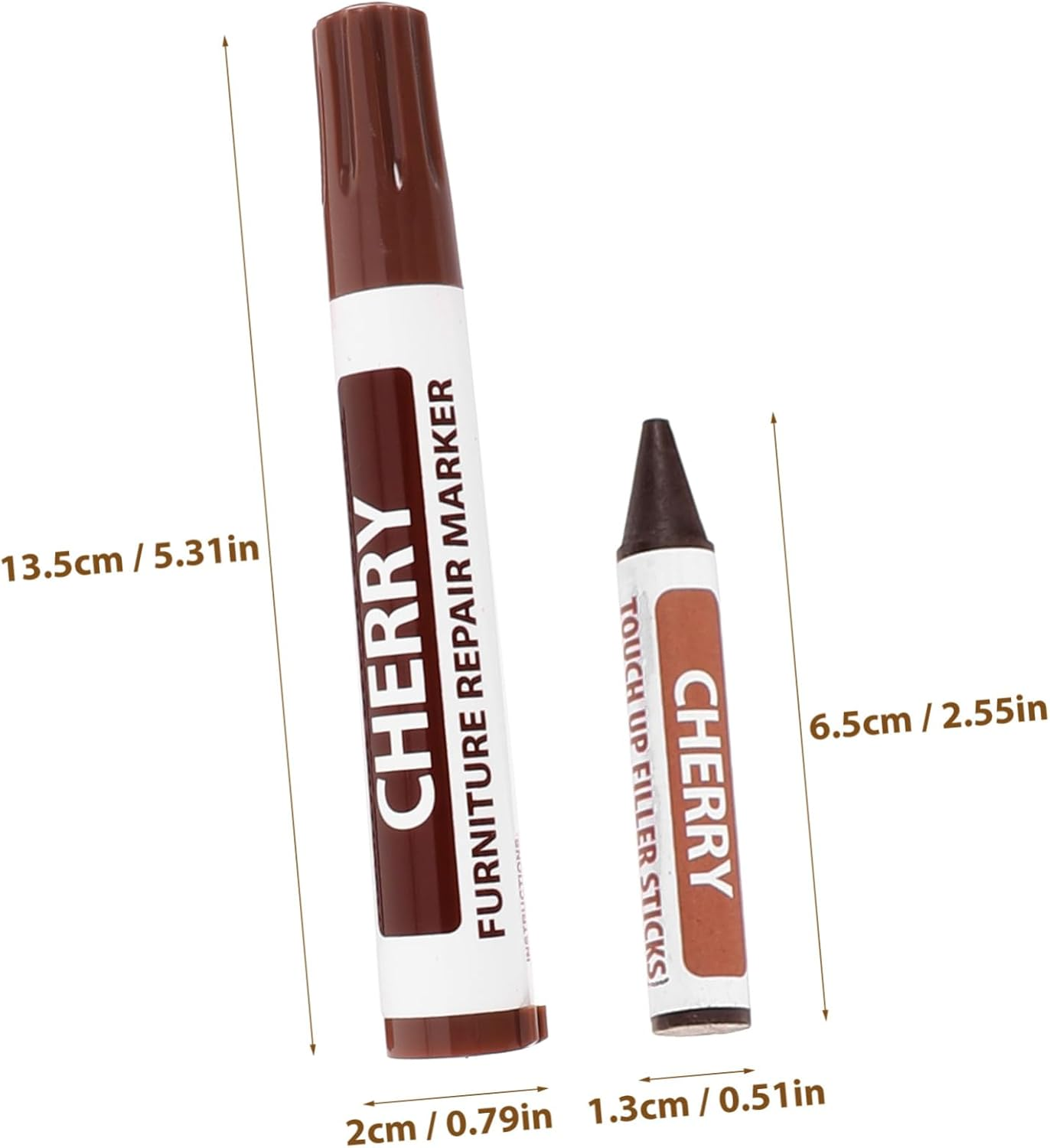 TIDTALEO Furniture Touch-Up Markers Wood Scratch Repair Paint Pen for Furniture Floor Repair Kit Multi-Function Paint Markers