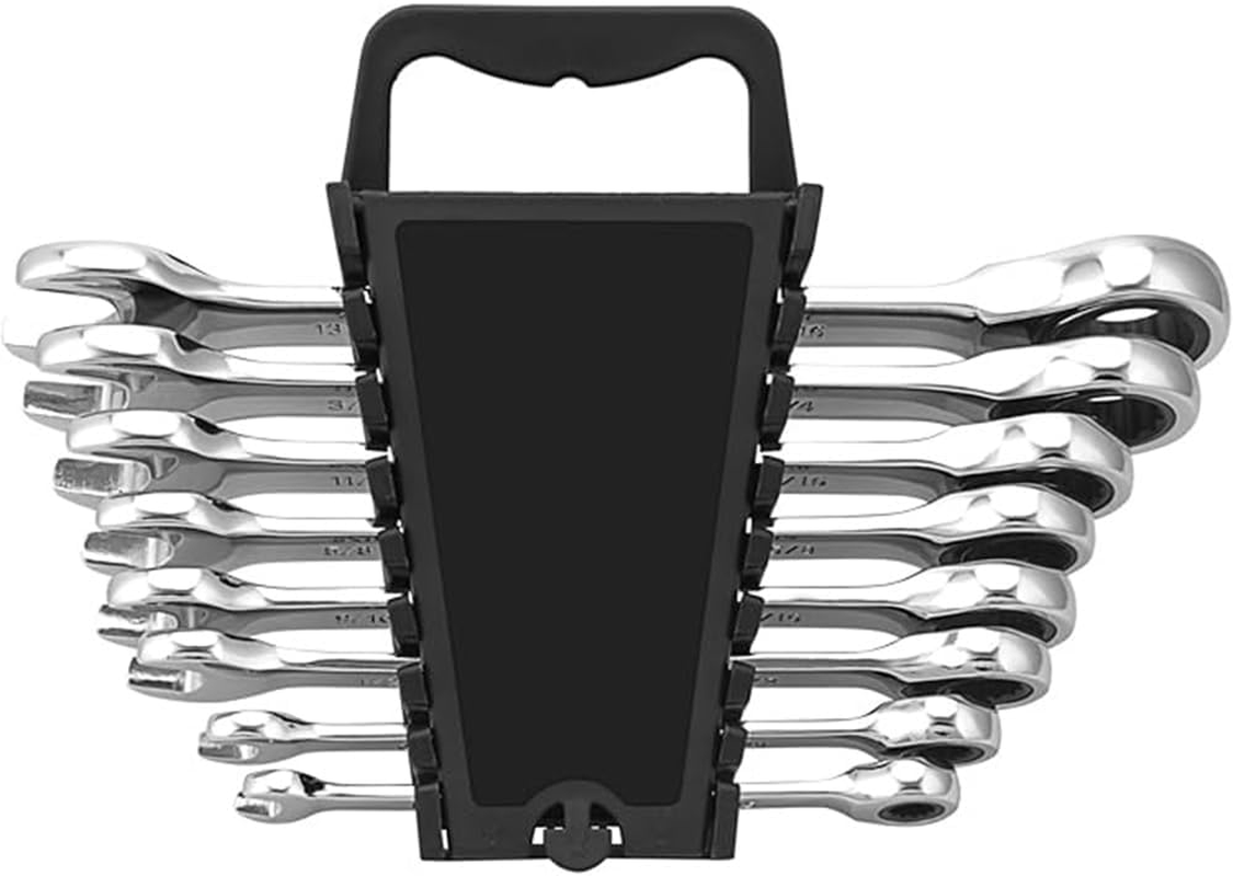 Flare Nut Spanner Set, 8 Piece Metric Line Wrench Set (6Mm&ndash;22Mm), Double Opening Oil Pipe Wrench Set with Organizer Box for Brake, Fuel and Hydraulic Lines Mechanics and Automotive Repair image number 6