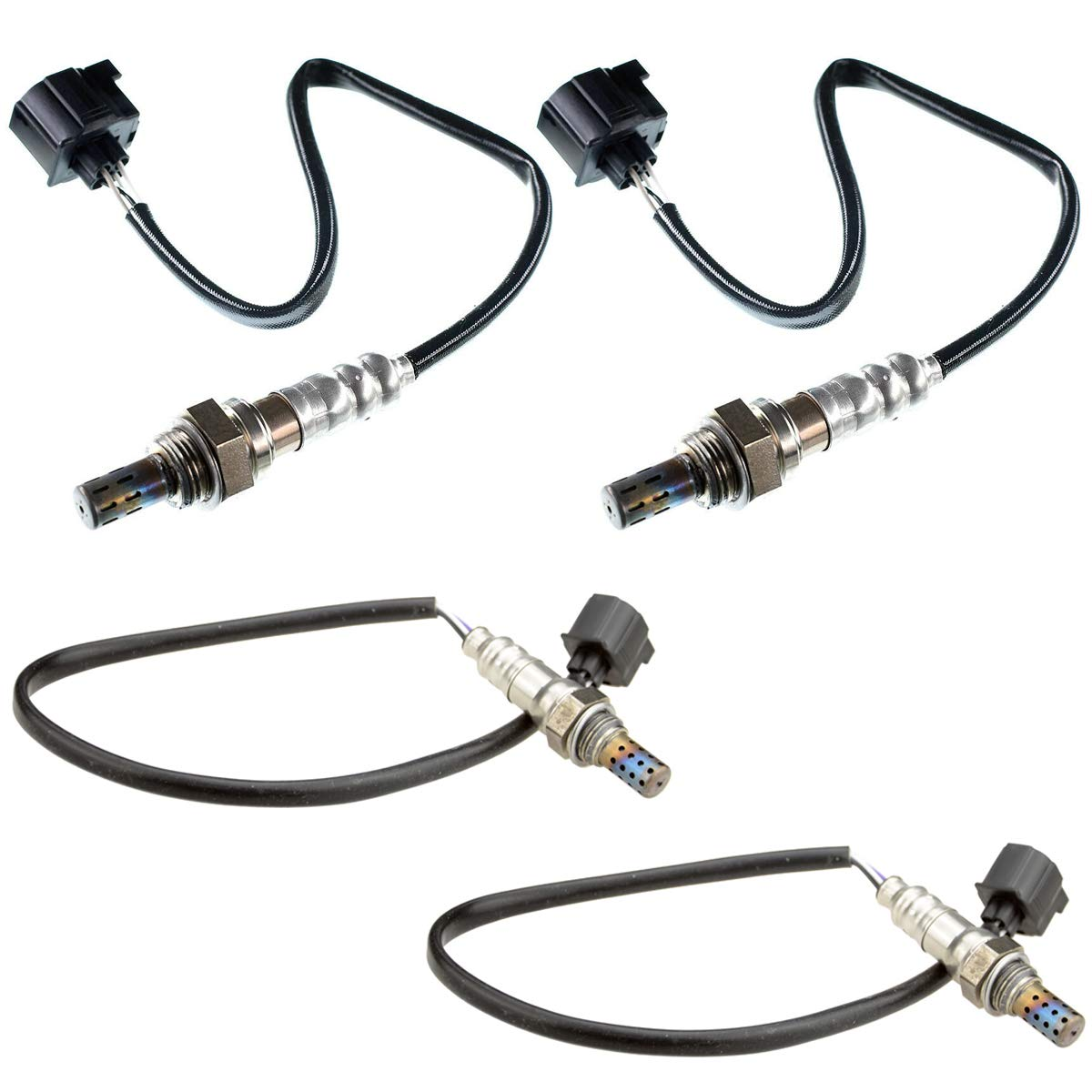 Set of 4 Upstream and Downstream O2 Oxygen Sensor Replacement for Jeep Wrangler JK Series 2007-2009 V6 3.8L Only image number 2