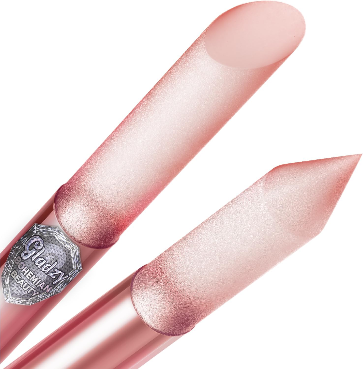 GLADZY Glass Cuticle Pusher - Manicure Cuticle Stick - Crystal Glass Cuticle Remover - Professional Nail Care Tool - Genuine Czech Quality Premium File Set