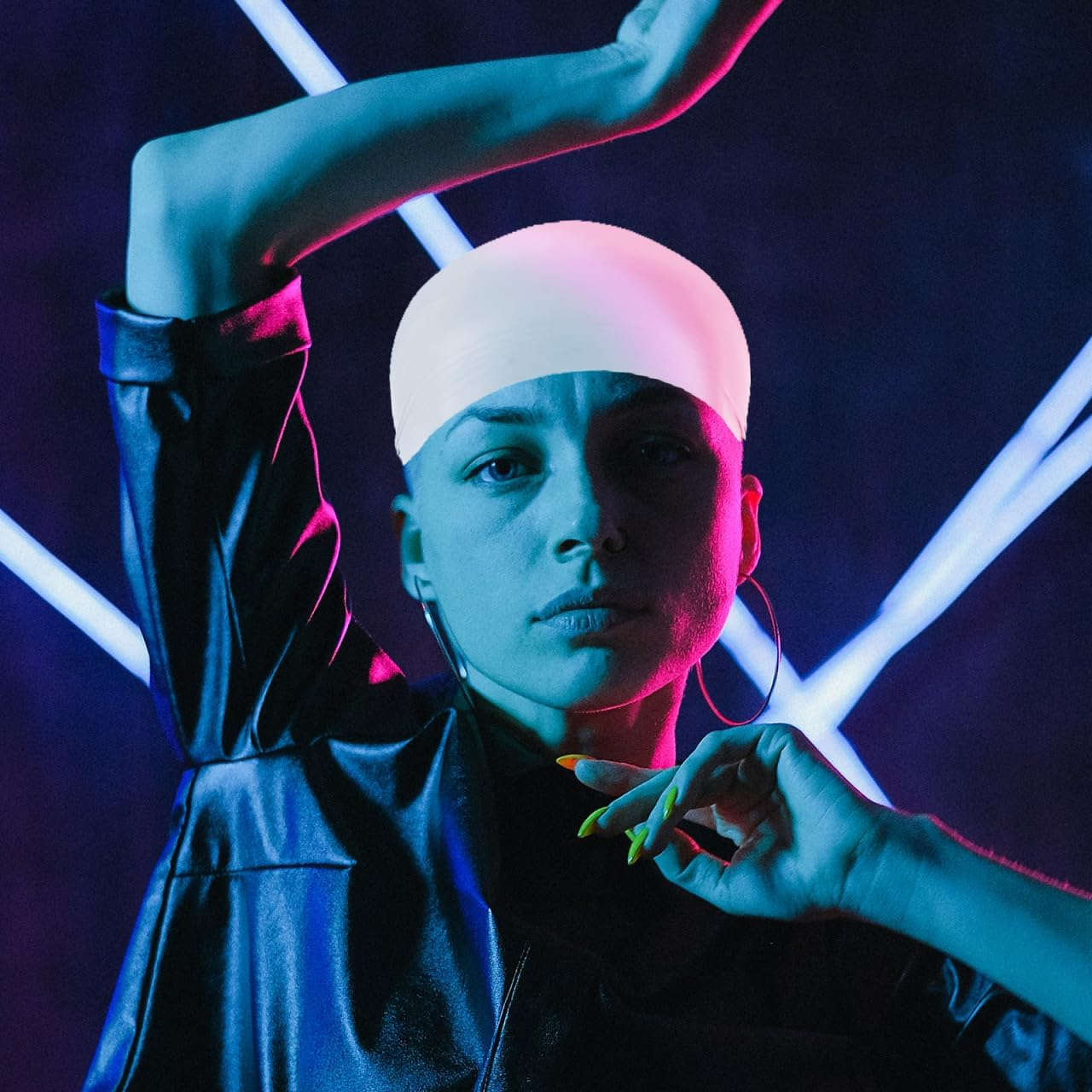 Homoyoyo Latex Bald Cap for Costumes - Nude Wig Costume Accessory - Professional Bald Head Cover for Halloween Makeup Ideal for Adults and Cosplay image number 1