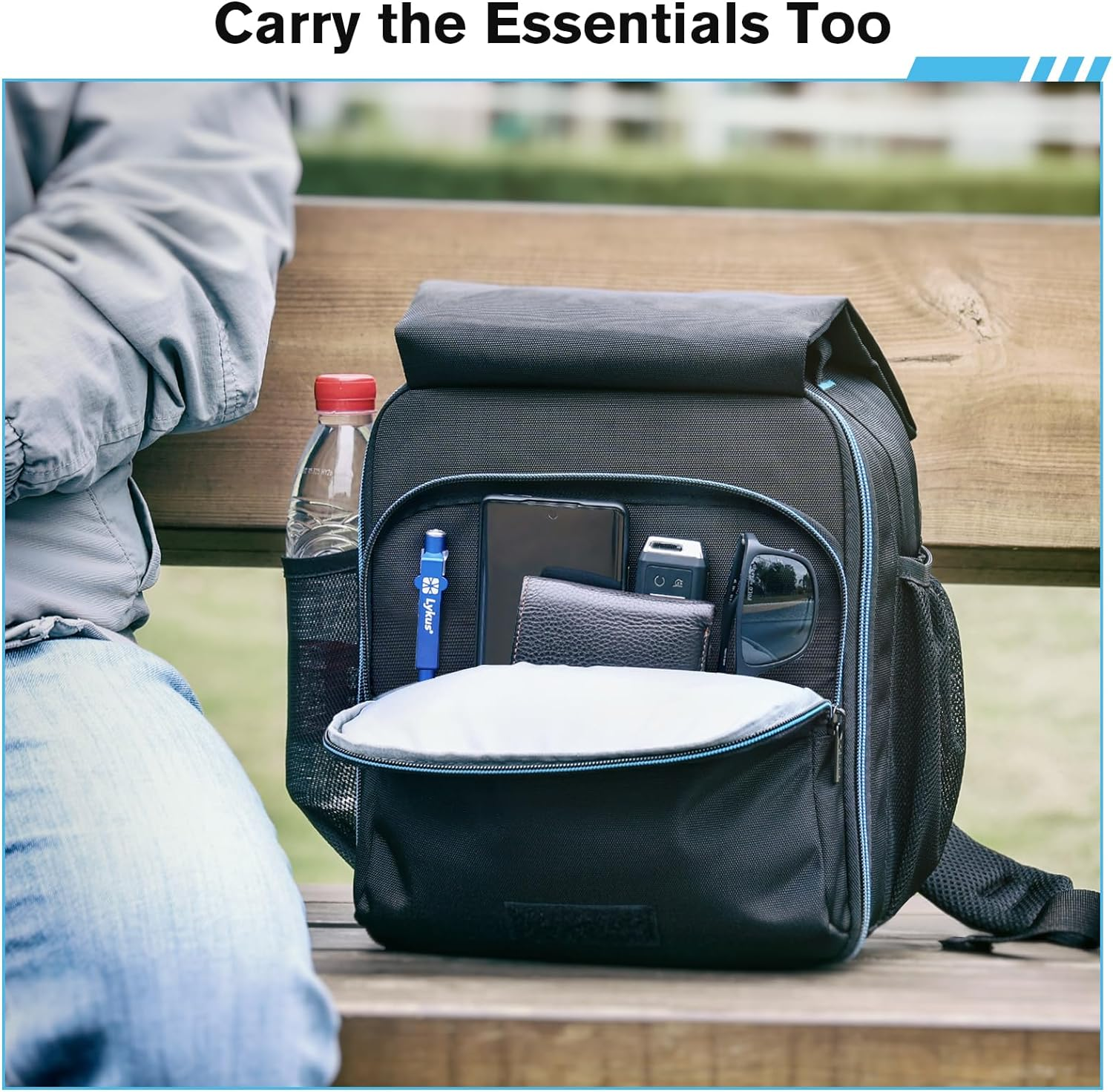 Lykus M1 Travel Backpack Case for DJI Mini 4 Pro, Mavic 3 Classic, Air 3, Mini 3 Pro with RC-N1/RC-N2 Remote Controller image number 1