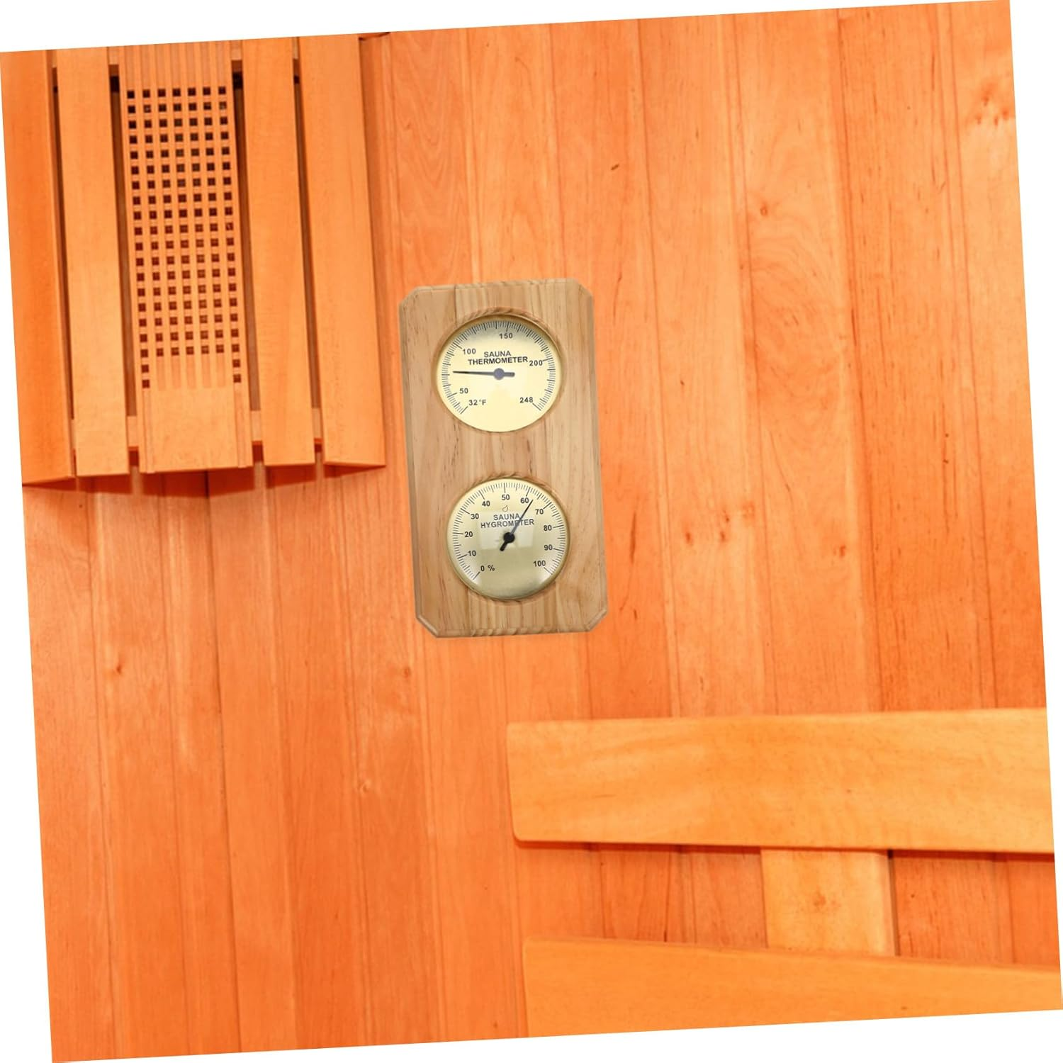 POPETPOP Thermometer and Hygrometer for Sauna Case Humidity Temperature Tester Practical Kitchen Tools image number 2